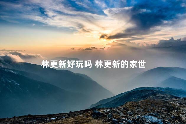 林更新好玩吗 林更新的家世